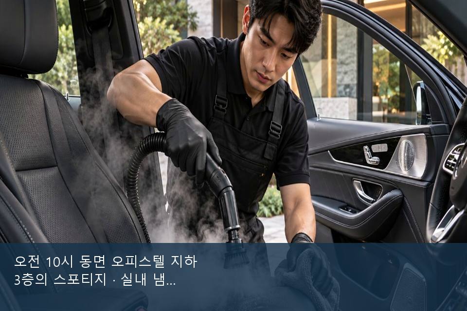 오전 10시 동면 오피스텔 지하 3층의 스포티지 · 실내 냄새를 연 기록